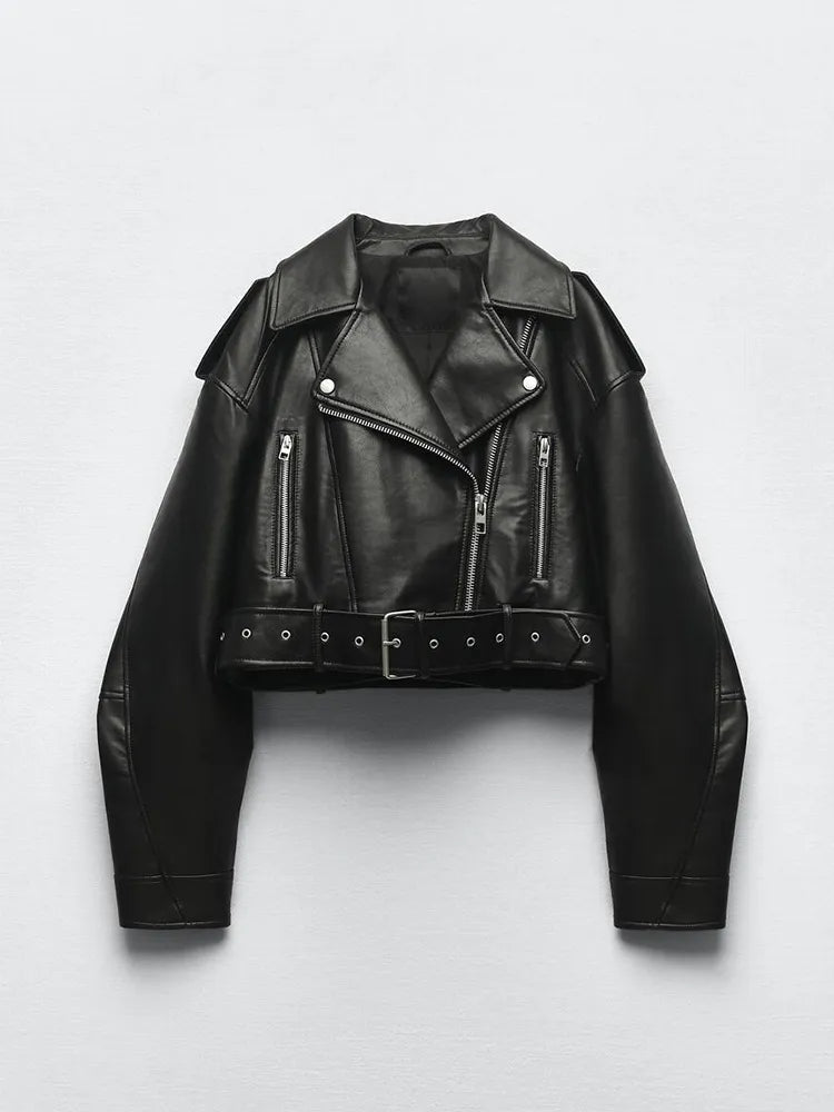 Leather Short Jacket