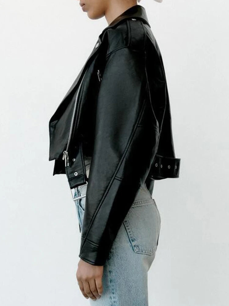 Leather Short Jacket