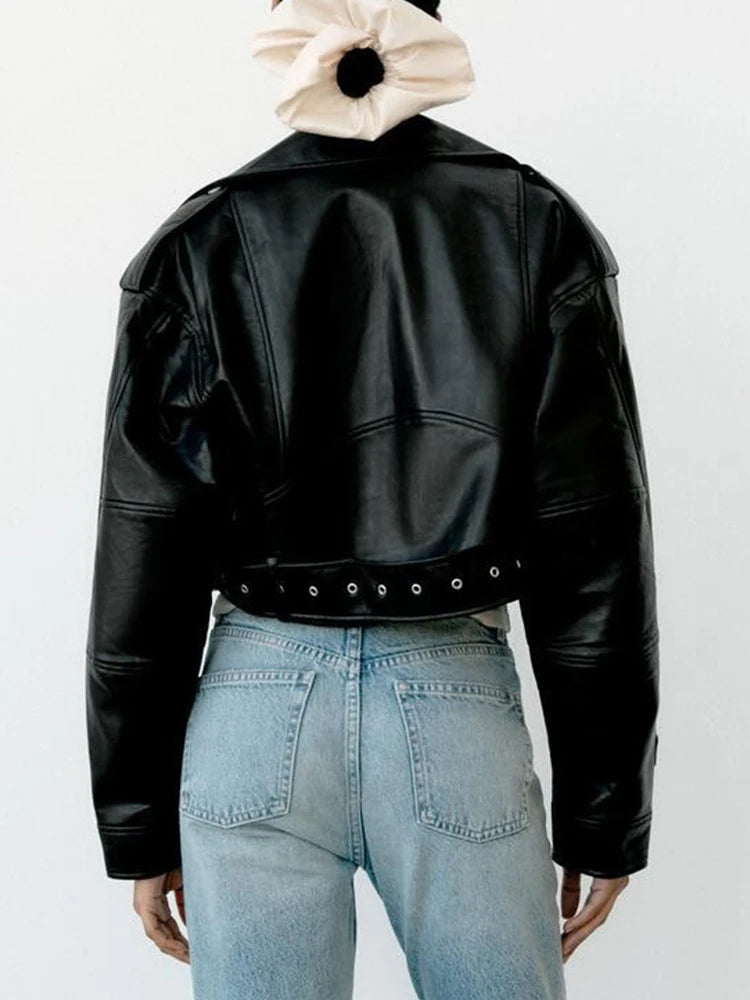 Leather Short Jacket