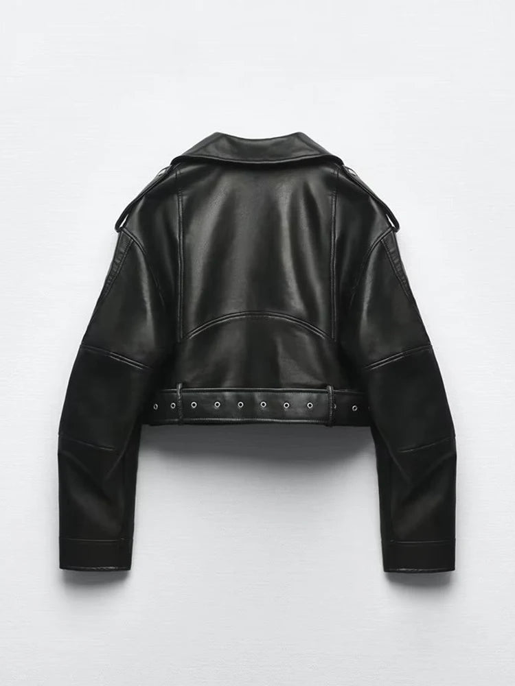 Leather Short Jacket